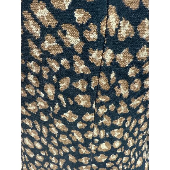 DKNY Knit Leopard Print Fit & Flare Dress Size Small - Picture 5 of 10
